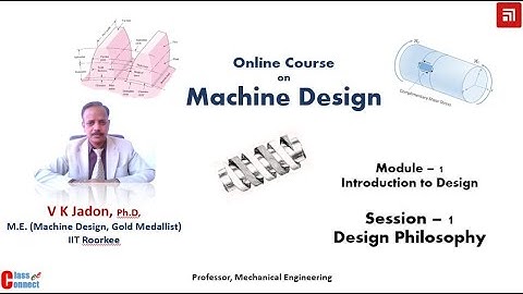 Design Philosophy (Session -1: Module-1: Introduction to Machine Design)