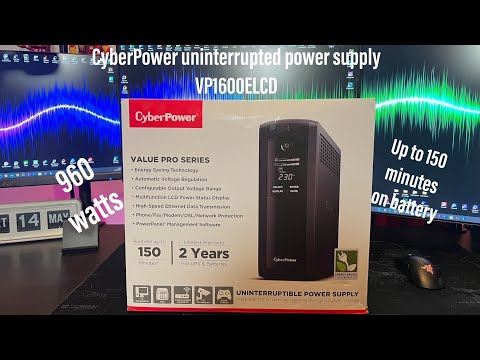 New video coming of the CyberPower VP1600ELCD UPS, stayed tuned!