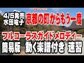 水田竜子 京都の町からもう一度0 ガイドメロディー簡易版(動く楽譜付き)
