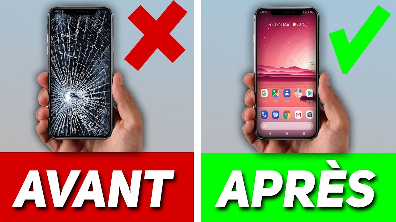 Coller un VERRE TREMPÉ sur SMARTPHONE Android et iOS - YouTube