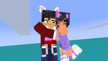 @HELLO KITTY MEME AAPHMAU CAT AND AARON RED COUPLE #MINECRAFT ANIMATION