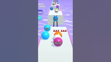 BALL RUN 2048 INFINITY MODE 44 🤕 #shorts #android #ios #gaming #gameplay #ballrun2048