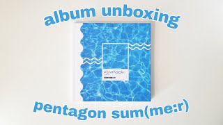 ALBUM UNBOXING PENTAGON SUM(ME:R)