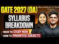 GATE 2027 DA Syllabus Breakdown | What to Study First &amp; Subject Priority