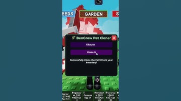 Grow a Garden Script | Unlimited Kitsune Pet Spawner  | Pet Duper #roblox