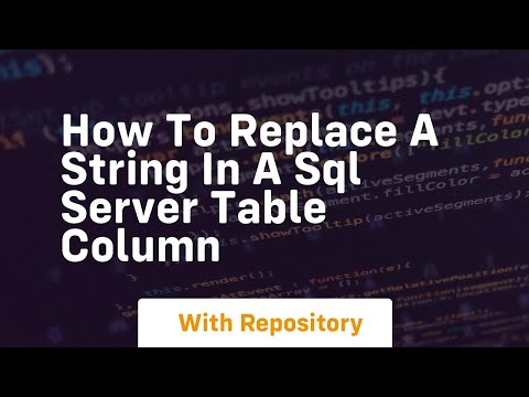 how to replace a string in a sql server table column