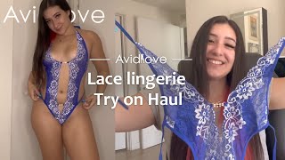 Sexy Lace lingerie Try on Haul | Avidlove ft. Desy Gato