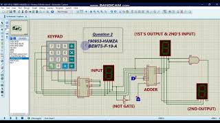 Simulation of 4-Bit Combinational Circuit using 4-Bit binary adder.