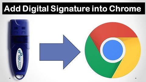 How to Add Digital Signature into Chrome or any Website