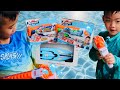 X shot sonic water guns  fun in the pool  summer kids outdoor activities  outdoor swimming