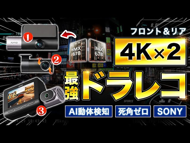 車用ダッシュカメラ 1080P HD 夜間対応、2.0インチ IPS ディスプレイ 