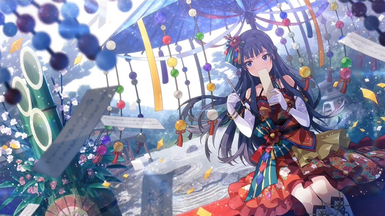 ミリシタ/カード演出+コミュ】 最上静香 SSR思いは和歌に秘めて 千載蘭 