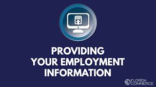 Providing Your Employment Information