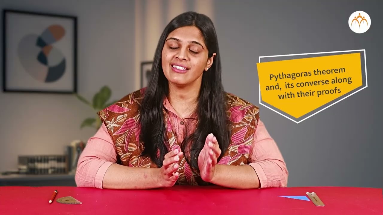 Pythagoras Theorem - Converse proof and applications | 10th Geometry