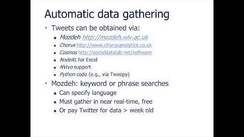 Social Media Data Analysis 2: Gathering Tweets