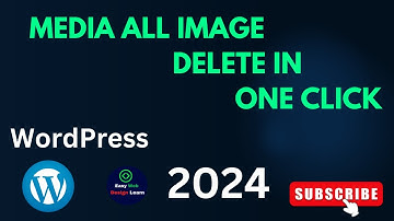 WordPress All media image Delete in One click.  #easywebdesignlearn