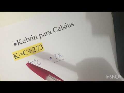Vídeo: Qual é a fórmula para mudar Kelvin para Celsius?