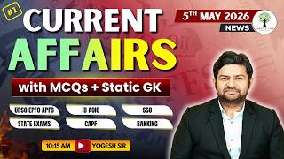 UPSC CSE/CAPF/EPFO/APFC | Current Affairs and Facts | 5th May 2026 | By Yogesh Sir | Success Tree