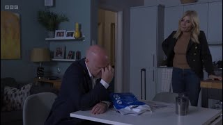 Eastenders max comes back from the hospital and finds Cindy packing his things out of the flat scene