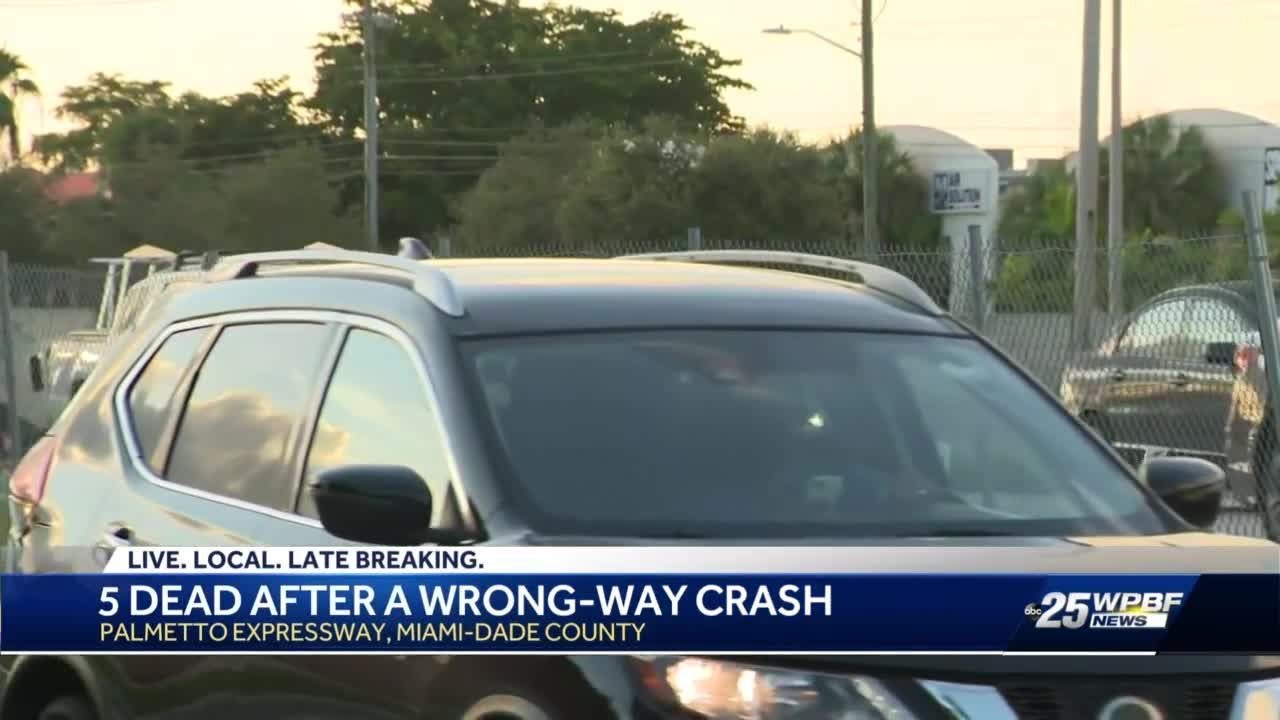 5 DEAD IN WRONG WAY CRASH - YouTube