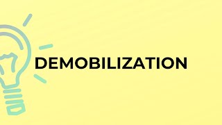 What is the meaning of the word DEMOBILIZATION