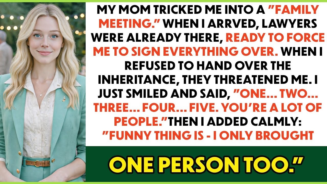 My Mom Tricked Me Into A Family Meeting — When I Refused To Sign Away My Inheritance, They...