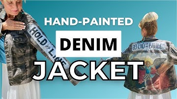 How to paint anything on denim | Tracey