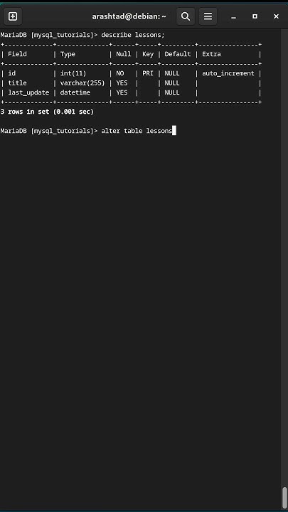 How to Delete Columns from MySQL Tables Using Alter Command #mysql # ...