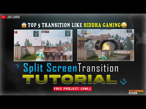 Split Screen Transition in alight motion | alight motion free project  ( XML file )