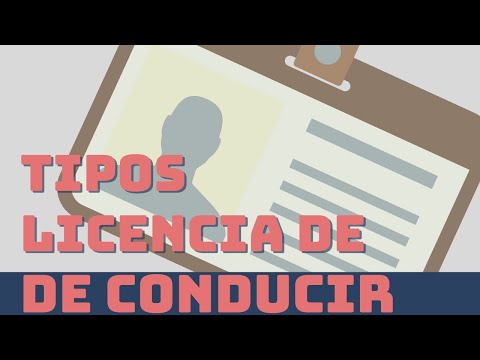 Tipos de LICENCIAS de conducir