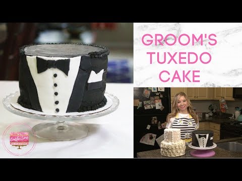 How to Make a Bridal Shower Groom's Tuxedo Cake