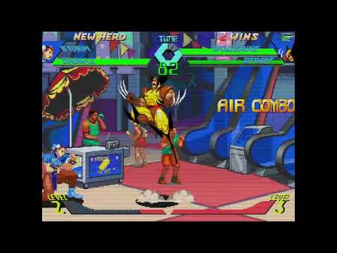 X-Men vs. Street Fighter - Storm, Chun-Li vs. Wolverine, Storm 2