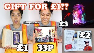 buying gifts on an *extreme* budget challenge | clickfortaz
