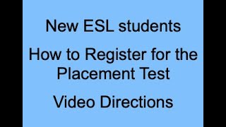 New Student Registration