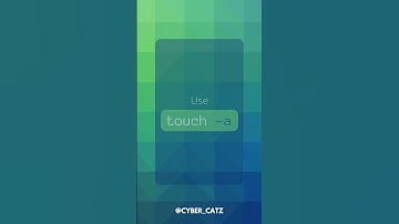 Linux Basic Commands: Touch