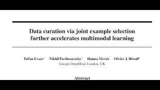 [QA] Data curation via joint example selection further accelerates multimodal learning