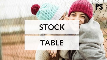How to read a stock table in 3 minutes? (animated video) - Professor Savings