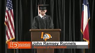 Academy of Viola DeWalt 2020 Graduation