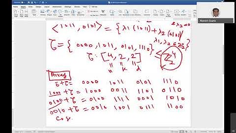 SC 461 Coding Theory and Applications Lecture 5