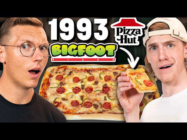 Old school Bigfoot pizza by Pizza Hut..