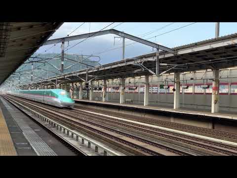 東北新幹線福島駅通過