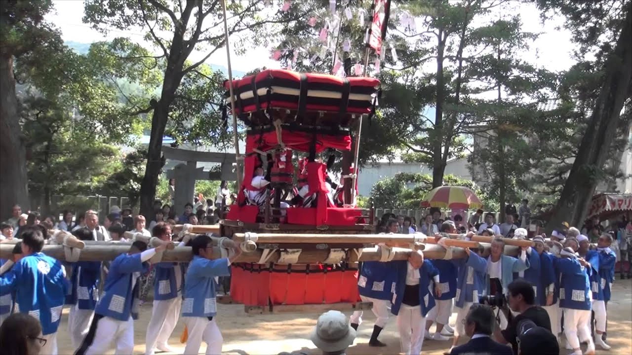 2015三島神社秋祭り　雨井 四ツ太鼓　(愛媛県八幡浜市保内町)