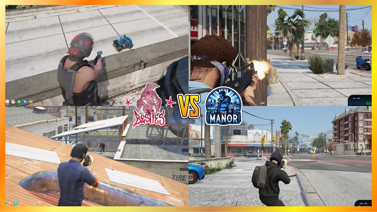 Besties Pull Up On Big Manor Gang At VU (Multi POVs) | NoPixel 4.0 GTA RP