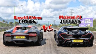FH5 Drag Race - Mclaren P1 (1000Hp) Vs Bugatti Chiron