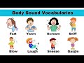 Human Body Sound Vocabulary | English Vocabulary With Examples #vocabulary #kidslearning