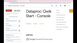 [NEW 2023] Dataproc: Qwik Start - Console || #qwiklabs || #GSP103 ||  [With Explanation🗣️]
