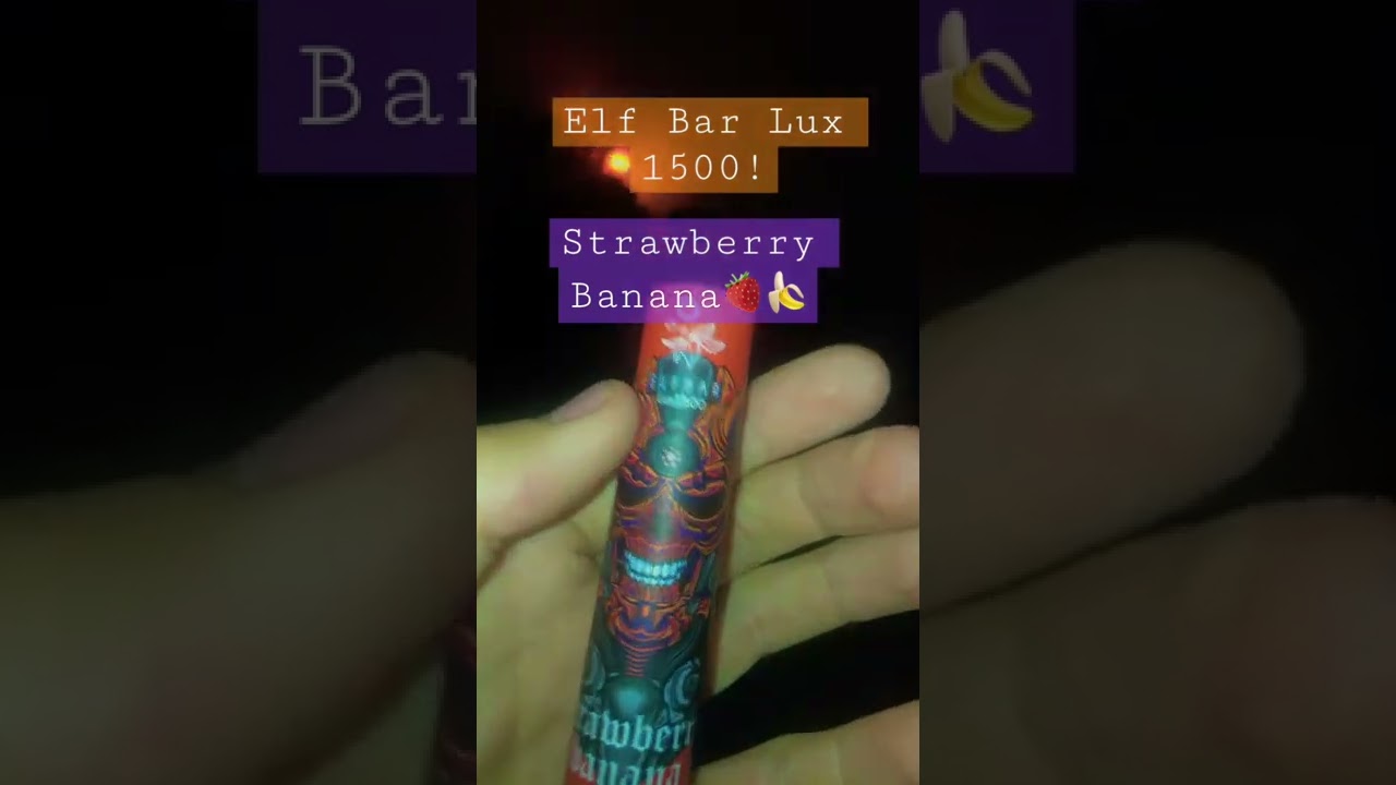 Elf Bar lux 1500!Strawberry Banana 🍓