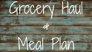 Aldi Grocery Haul & Meal Plan 3 16 15