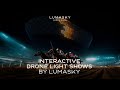 Interactive drone light shows