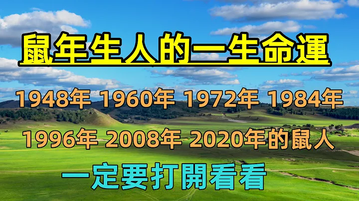 鼠年出生的人的命运！属鼠命好吗？ - 天天要闻